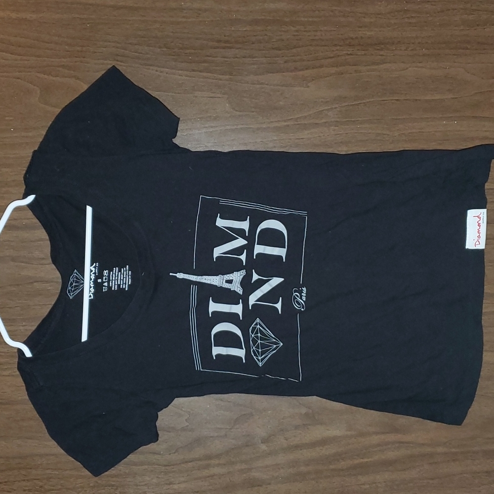 Diamond Supply Co. Black Tee with White Print